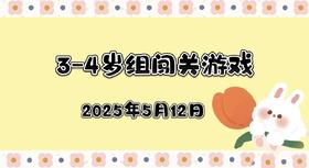 2025.5.12 3—4岁组闯关游戏