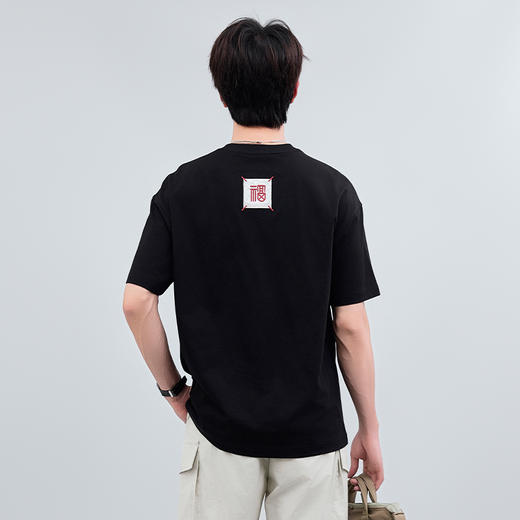 【断码清仓】HX 夏季圆领短袖T恤凉感科技微宽松版型/S102522721101/02 商品图3