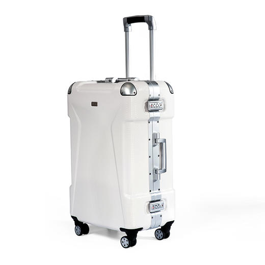 纺锤形格栅行李箱（白色/藏蓝） 商品图3