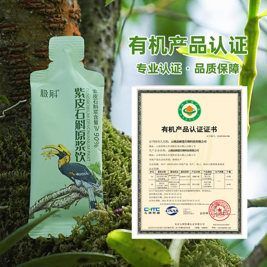 【建议4盒起囤】极斛高黎贡山紫皮石斛原浆 润养肠胃 含浆量高达百分之九十  30ml*7袋/盒 商品图5
