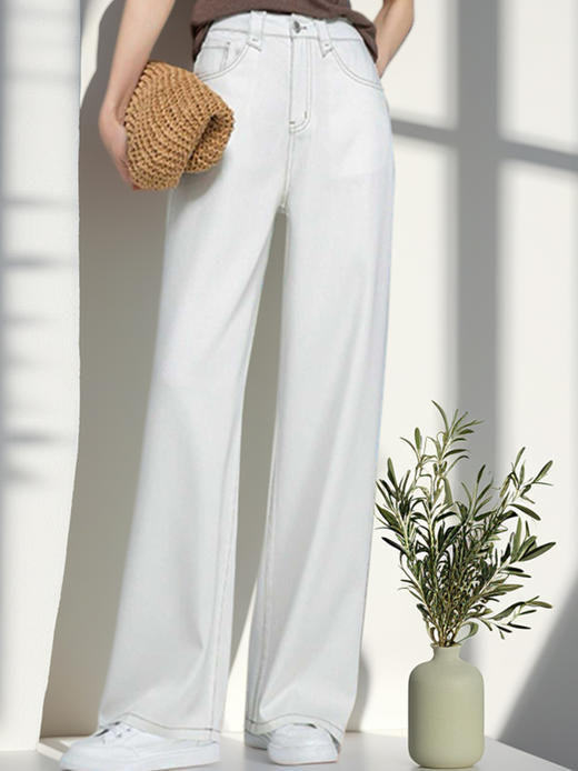 XL1 臣禾	【呼吸牛仔】凉感天丝亚麻休闲直筒裤	JZ252060275 商品图9