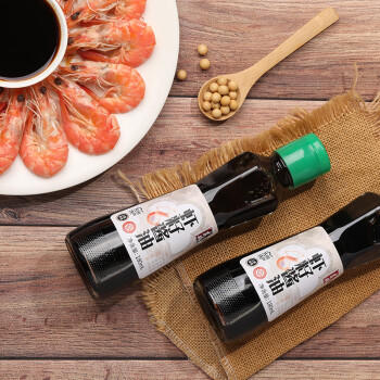 吉成特级虾籽酱油180mL*2瓶调料红烧凉拌炒菜苏州特产调味品生抽 /粮油调味 /调味品 /酱油 商品图1