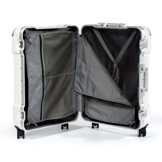 纺锤形格栅行李箱（白色/藏蓝） 商品图4