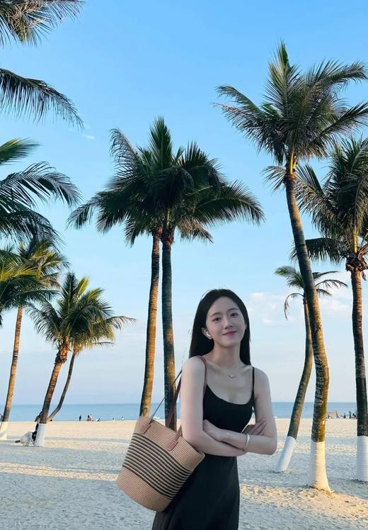 ins风轻熟简约条纹编织包超轻沙滩包 商品图7