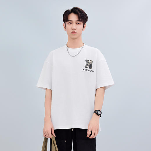 【新品上市】HX 夏季圆领短袖T恤微宽松版型/C102520245101 商品图0