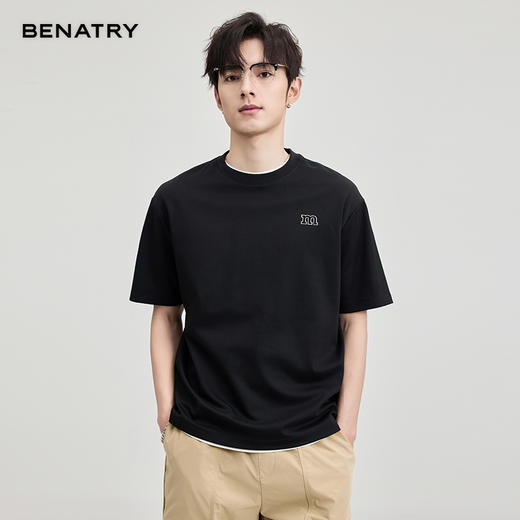 贝纳川夏季圆领多色短袖T恤ECF114107 商品图13