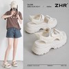 ZHR则则厚底运动凉鞋女2025夏季显高魔术贴沙滩鞋透气舒适凉鞋女 商品缩略图4