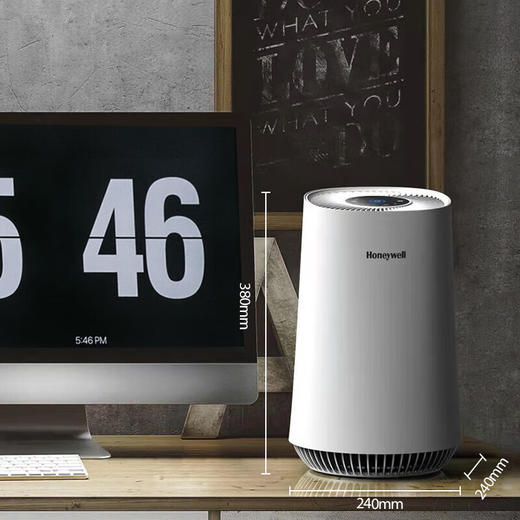 霍尼韦尔（Honeywell）空气净化器 家用书房办公除甲醛除异味二手烟桌面专用净化器 KJ205F-PAC000AW 商品图5
