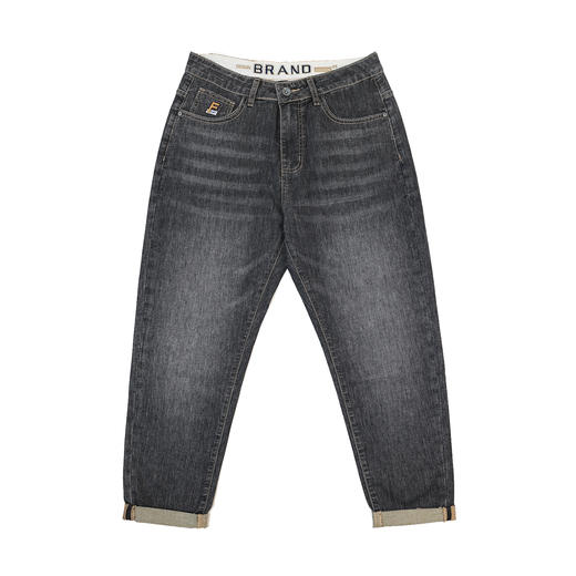 半身缘男裤 夏季舒适合体青春活力袋绣花牛仔裤252101U10103758 商品图0