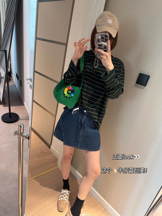 长腿辣妹裙裤！韩系穿搭防走光牛仔短裤女一片式小个子显瘦A字短裙！ 商品图6