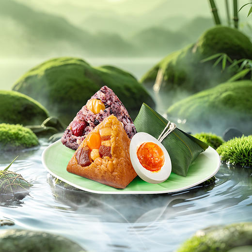 元祖 双龙戏珠礼盒端午粽子礼盒元祖龙粽 商品图6