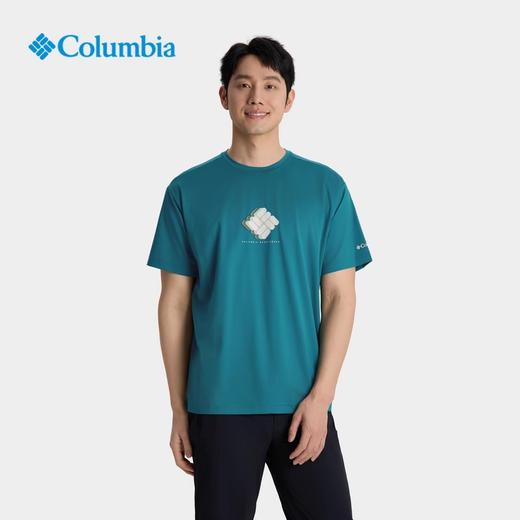 哥伦比亚男式冰感速干短袖T恤AE9642 364 商品图0