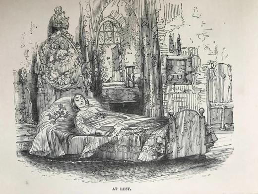 约19世纪后期 狄更斯《老古玩店》 8幅插图 真皮精装36开 商品图9