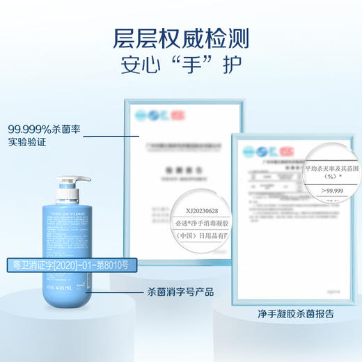 必速净手消毒凝露/免洗配方/外出必备/润泽双手/香味淡雅芬芳 商品图5