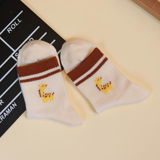 【6双6折】【5-7岁】儿童中童棉袜简单时尚中筒袜春夏薄袜子童袜【2双装 2513210】 商品图2