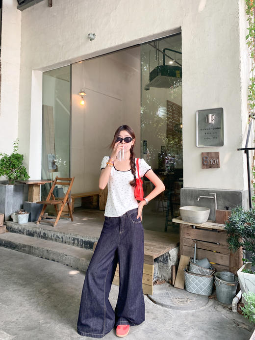 <曾小咸推荐>碎花修身圆领短袖 日常89.99/件 立减40 秒杀49.99/件！！ 商品图6