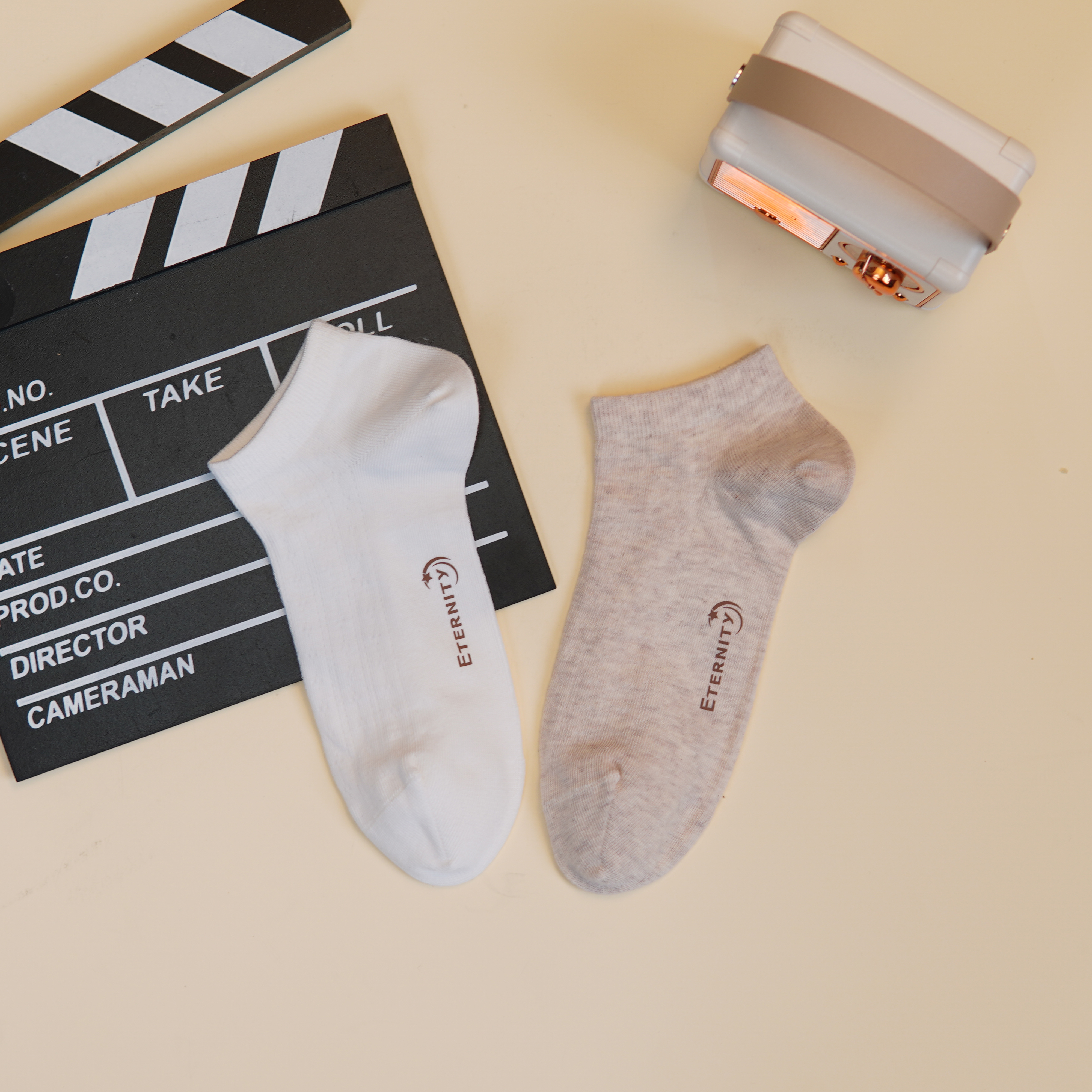 【6双6折】女士夏季短筒船袜烫标纯色薄款袜子女袜网面袜【2双装 2512303】