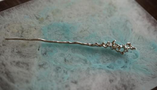 925银自在祥云錾刻发簪 商品图2