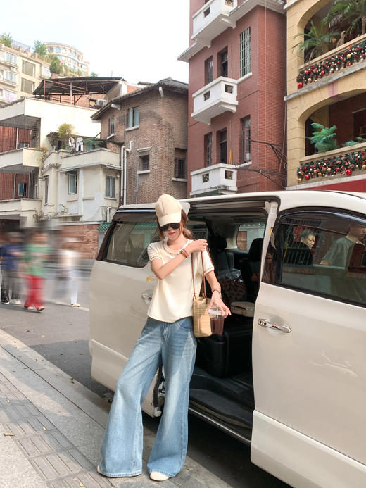 【129元任选2件】现货！立体贝壳刺绣短袖T恤 商品图6