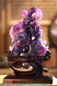孤品 | 紫水晶龙腾四海 高货【器悟雅玩】