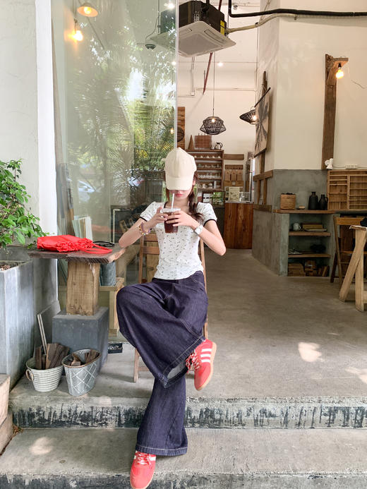 <曾小咸推荐>碎花修身圆领短袖 日常89.99/件 立减40 秒杀49.99/件！！ 商品图9