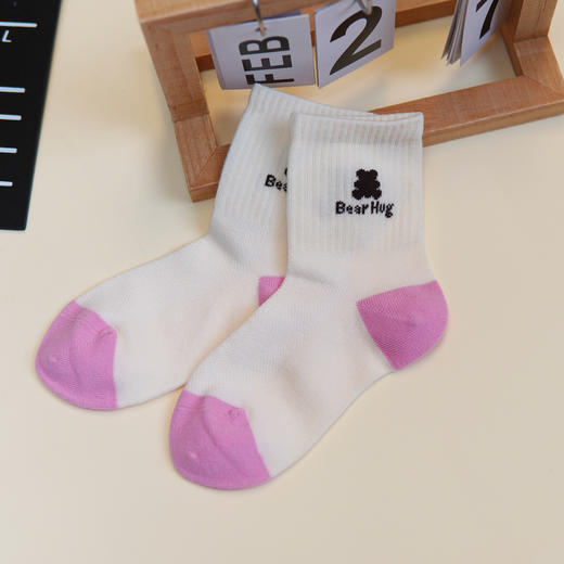 【6双6折】【5-7岁】儿童中童棉袜简单时尚中筒袜春夏薄袜子童袜【2双装 2513210】 商品图1