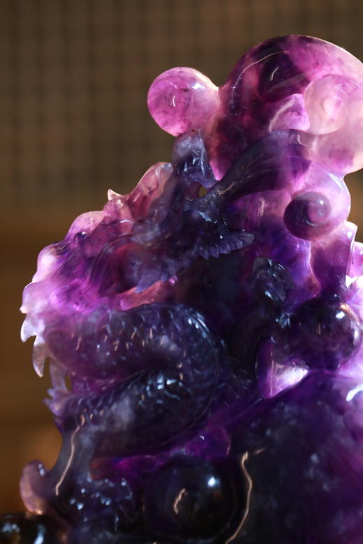 孤品 | 紫水晶龙腾四海 高货【器悟雅玩】 商品图1