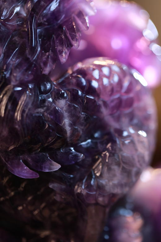 孤品 | 紫水晶龙腾四海 高货【器悟雅玩】 商品图2