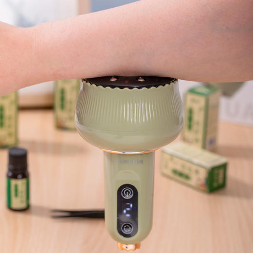热卖！家庭按摩师！【下单送艾草精油10ml*10瓶】敏煌全自动刮痧仪 红光热敷 9档调节 光滑不伤肤 商品图7
