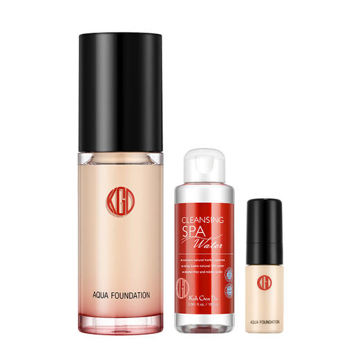 清透持妆 水漾美肌无瑕粉底液30ml（粉底液10ml+卸妆水100ml ）保税仓发货 多色号可选 商品图0