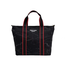 拼色斜挎手提托特包