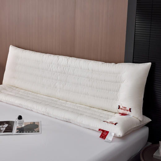 自然醒A类全棉三防双人长枕头助睡眠情侣长款一体长条枕防水油污枕芯护颈椎双层纱长枕套 XK 商品图8