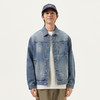 gxg.jeans男装 蓝色复古水洗宽松休闲翻领牛仔夹克外套男25春热卖 商品缩略图1