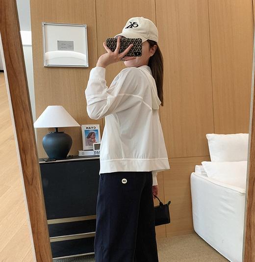 董洁直播间同款小O防晒轻薄速干衫短款宽松休闲上衣 商品图4