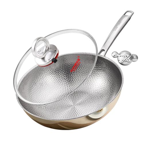 【欧乐菲 OLOFE】老关东七代纯钛锤打镜面炒锅 商品图10