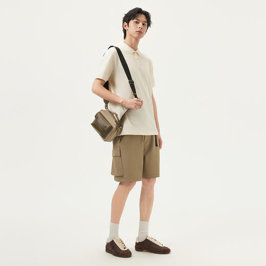 gxg.jeans男装 简约织唛休闲商务翻领男式POLO衫男短袖 25夏热卖 商品图3