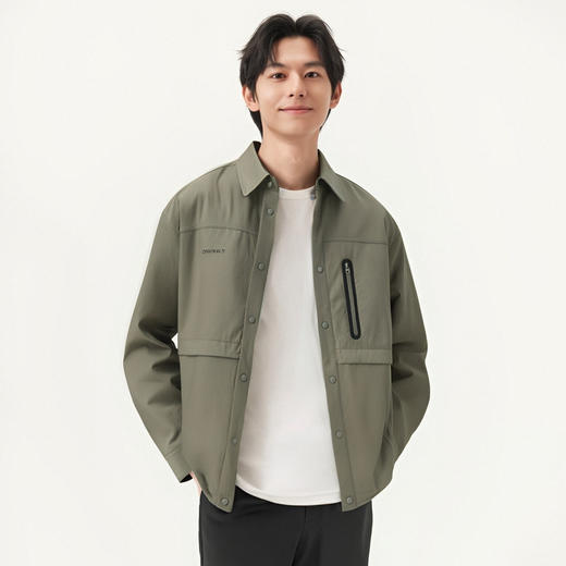 gxg.jeans男装 多色口袋设计工装户外翻领长袖衬衫 25年春热卖 商品图2