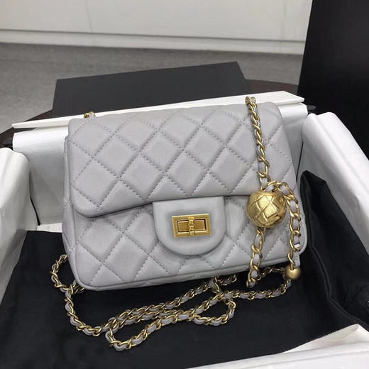 【预售3天】菱格双珍珠方胖子包2025新款女包斜挎包春夏链条包W1786 商品图4