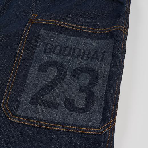 GOODBAI 23编号logo印花口袋高腰打褶A版半身裙 商品图4