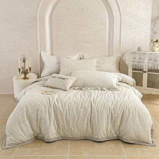 林夕-韩式水洗棉田园碎花被套200*230/床盖230*250床盖五件套-花韵倾城【CP】 商品图2