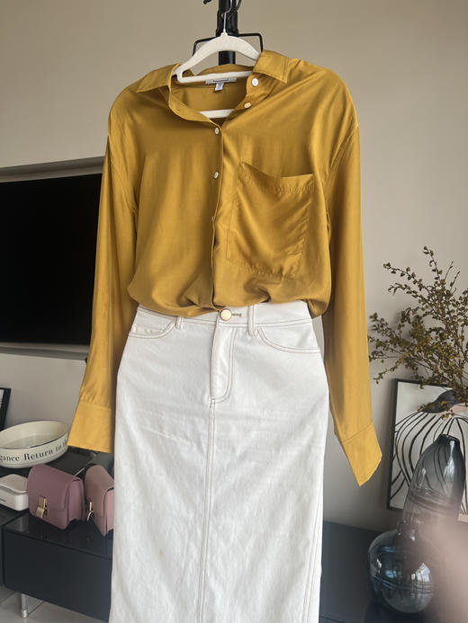 南法鎏金 芥末黄衬衫 出口英国品质 限量 商品图6