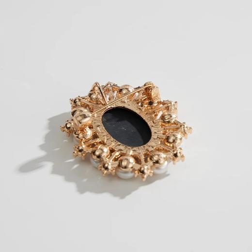 礼兰 无核淡水珍珠胸针(可吊坠)6-7mm 古典气质装饰 商品图3