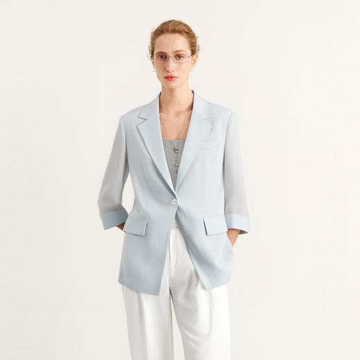 【商场同款】麦檬夏轻薄透气三醋酸舒适西装5E5210571 商品图0