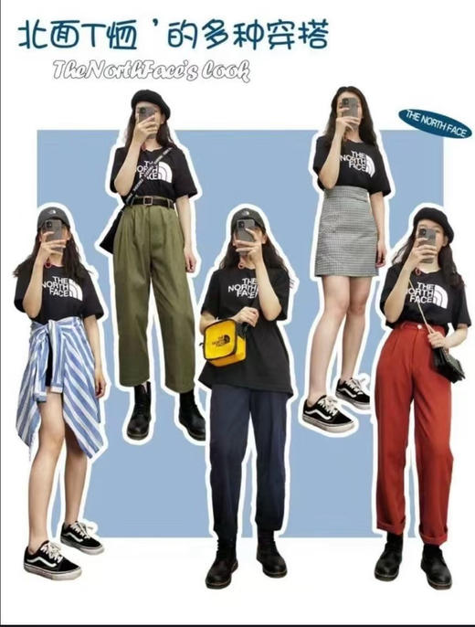 ¥ 399/2件 女士大logo，‼️The North Face北面女士棉短袖T恤，亲肤棉质，舒适，可以配情侣👩‍❤️‍👨 商品图4