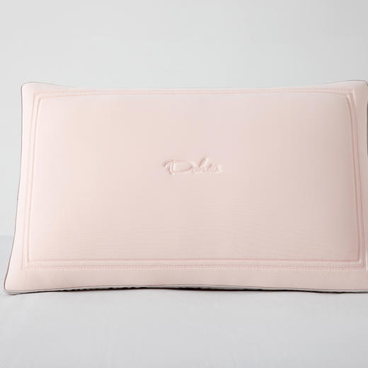 多喜爱 清氧柔肤两用枕 （柔粉/雅灰）【双感两用】【双芯设计】【A类标准】【精美包边】【极简绣花】科学承托 多维透气 可水洗 超蓬松久睡不易塌陷 立高设计 商品图1