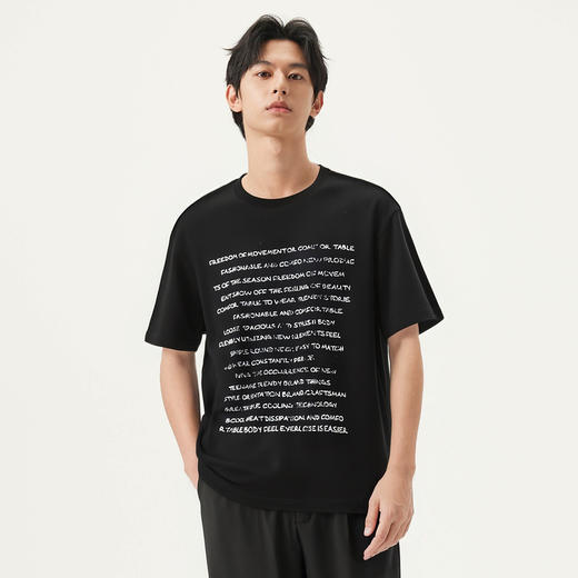gxg.jeans男装  多色潮流字母复古简约时尚宽松短袖t恤 25夏热卖 商品图1