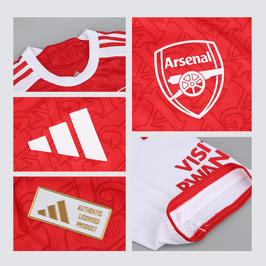 小李子阿迪达斯25/26赛季阿森纳球员版主场比赛球衣成人男JI9516 商品图3
