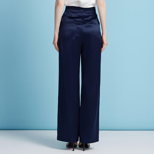 EITIE爱特爱夏季新款利落简约百搭高腰直筒显瘦通勤西装裤7805512 商品图4