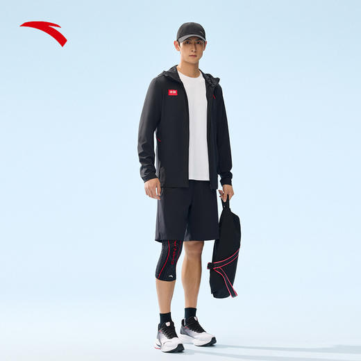 【S/XL/4XL断码】安踏运动外套男防晒新款立体印花简约休闲梭织上衣152527610【无货退款】 商品图2