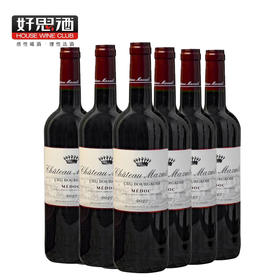法国梅多克中级庄干红葡萄酒六支装